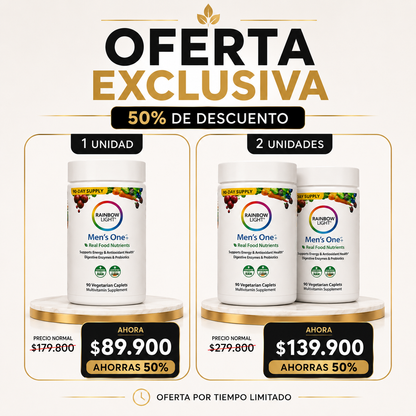 RAINBOW LIGHT Men´s One : Energía y vitalidad todos los días